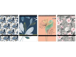 KOONOTES A6/96k. Kratka ZAMYKANY NA GUMK / FLOWER