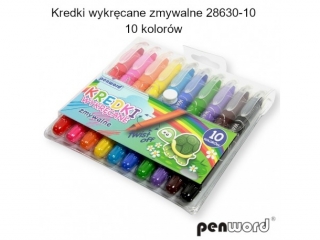 KREDKI WYKRCANE ZMYWALNE 28630-10 10 KOLORW (SZPSH)