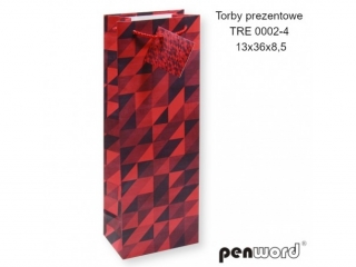 TORBY PREZENTOWE TRE 0002-4 13x36x8.5 cm [opakowanie=12szt]