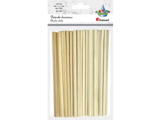 DEKORACJE DREWNIANE PATYKI NATUR PASKI SZER.5 MM X D. 140 MM