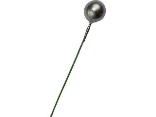 Drucik z kulk O13mm srebrn brokatow 24szt.