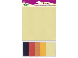 Papier dekoracyjny tłoczony struktura Centipede 20x20cm 120g 5 kolorów 10szt.