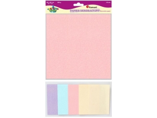 Papier dekoracyjny t�oczony struktura Rock 20x20cm 120g 5 kolor�w 10szt.
