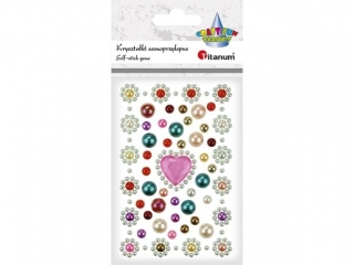 Krysztaki samoprzylepne serca, pereki serca fuksjowe