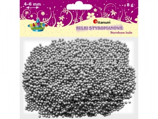 Kulki styropianowe TITANUM 3-5mm/8g szare jasne