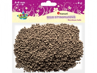 Kulki styropianowe TITANUM 3-5mm/8g brązowe