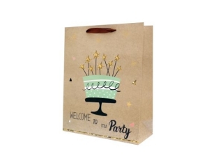 TOREBKA PASKA DUA KRAFT FLUO 30X42X12cm