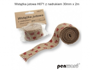 WSTKA JUTOWA H071 Z NADRUKIEM 30mm x 2m