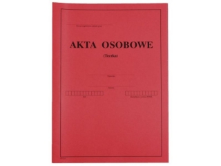 TECZKA NA AKTA OSOBOWE A4 / KOLOROWA