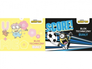 Blok techniczny A4 10k. BENIAMIN Minionki 170g