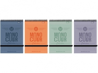 Koonotes A6 96k. BENIAMIN Monocolor - zamyklany na gumk, kratka