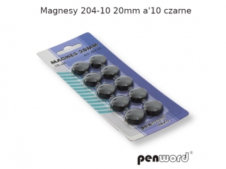 MAGNESY 204-10 20mm a10  CZARNE