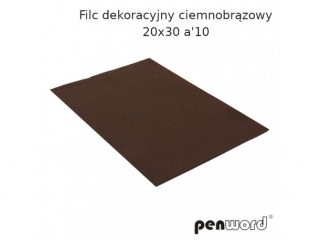 FILC DEKORACYJNY CIEMNOBR�ZOWY 20X30 a10 YF689