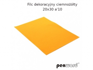 FILC DEKORACYJNY CIEMNOZӣTY 20X30 a10 YF640