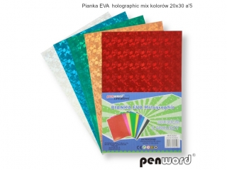 PIANKA EVA HOLOGRAPHIC MIX KOLORW 20X30a5