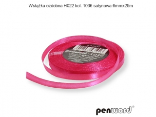 WST��KA OZDOBNA H022 KOL. 1036 SATYNOWA 6mmx25m