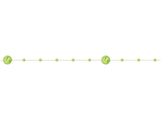 Pere�ki na �y�ce 2 rozmiary jasnozielone 20m