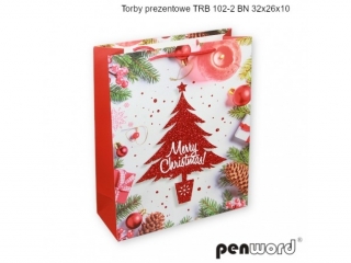 TORBY PREZENTOWE TRB 102-2 BN 32x26x10 [opakowanie=12szt]