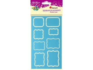 Szablon plastikowy 105x180mm ramki mix kszta�t�w i rozmiar�w