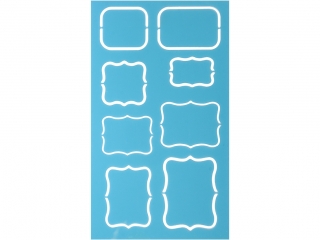 Szablon plastikowy 105x180mm ramki mix kszta�t�w i rozmiar�w