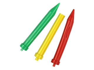 Ig�a do quillingu kpl. 3 szt. zielona, ��ta, czerwona - zielona ig�a: d�ugo�� ca�kowita - 42 mm, d�ugo�� ko�c�wki - 3 mm - ��ta ig�a: d�ugo�� ca�kow