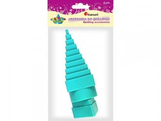 Foremki do quillingu kpl. 3 szt. kwadratowa, tr�jk�tna, okr�g�a