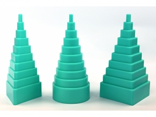 Foremki do quillingu kpl. 3 szt. kwadratowa, tr�jk�tna, okr�g�a