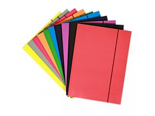TECZKA A4 Z GUMKĄ CF-3 LAKIEROWANA MIX KOLOR 300gsm [opakowanie=10szt] (SZPSH)