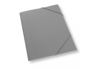 TECZKA A4 Z GUMK� PLASTIKOWA SZARA A4-429GY