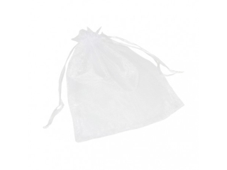 WORECZKI ORGANZOWE 20x15cm WR03 BIA�E a10