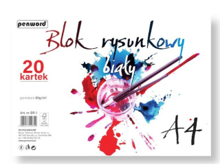 BLOK RYSUNKOWY A4 BIAY BR-1 80g 20 KARTEK