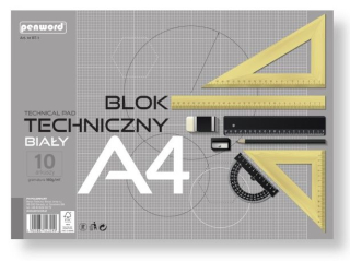 BLOK TECHNICZNY A4 BIAY BT-1 160g 10 ARKUSZY PREMIUM