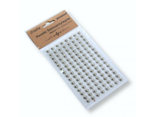 PEREKI SAMOPRZYLEPNE PRS-07 8mm SREBRNY CHROM