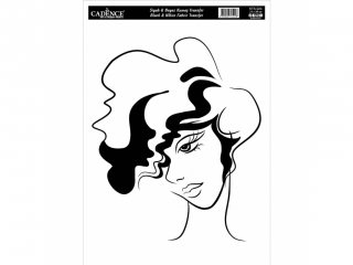 CZARNO BIA�Y TRANSFER DO TKANIN 21X30 CM NZWR-DLP