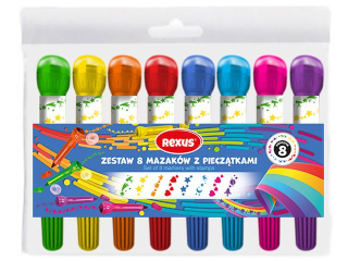 ZESTAW 8 MAZAK�W Z PIECZ�TKAMI