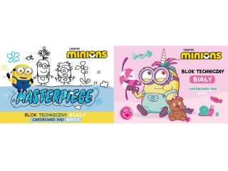 BLOK TECHNICZNY BIA�Y A4/10k. / MINIONKI [opakowanie=10szt]