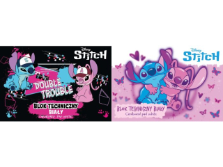 BLOK TECHNICZNY BIA�Y A4/10k. / STITCH [opakowanie=10szt]