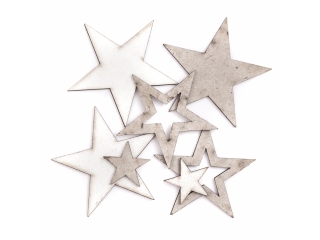 ELEMENTY TEKTUROWE GWIAZDKI, 7 SZT.