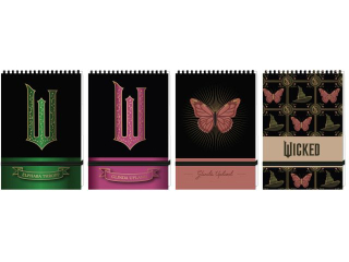 KO�ONOTES A6/96k. Kratka ZAMYKANY NA GUMK� / WICKED [opakowanie=10szt]