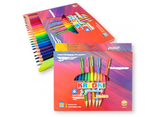 KREDKI O��WKOWE 2666-24-G 24 KOL. JUMBO HEX Z GUMK� (SZPSH)