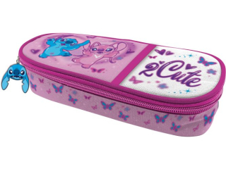 PI�RNIK SZKOLNY Z KLAPK� / STITCH - PINK