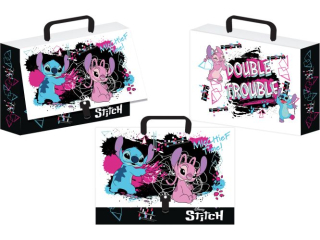 TECZKA Z R�CZK� - WALIZECZKA / STITCH - BLACK