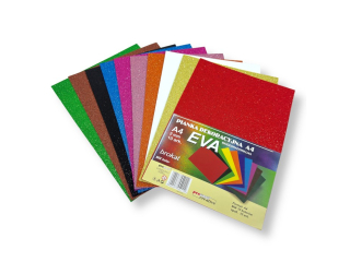 PIANKA EVA BROKAT A4 BGLE MIX 10 KOLOR�WBIODEGRADOWALNA A10