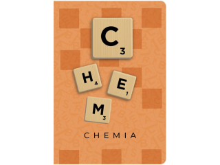 ZESZYT TEMATYCZNY A5/60k. kratka / SCRABLE - CHEMIA [opakowanie=5szt]