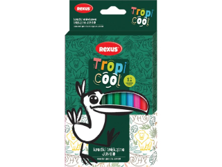 KREDKI O��WKOWE TR�JK�TNE JUMBO 12kol. / REXUS TROPICOOL