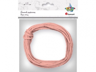 Sznurek papierowy O3, 5mm 5m brzoskwiniowy
