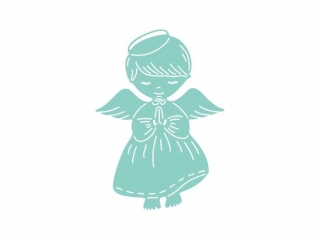 WYKROJNIK - ANIO�EK 6, 8 CM X 9, 5 CM NZWR-DLP