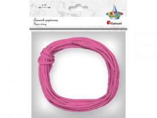 Sznurek papierowy O3, 5mm 5m fuksjowy