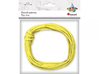 Sznurek papierowy O3, 5mm 5m cytrynowy
