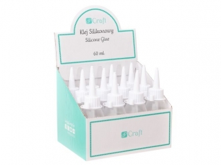 KLEJ SILIKONOWY 60 ML, DISPLAY BOX, 12 SZT. NZWR-DLP